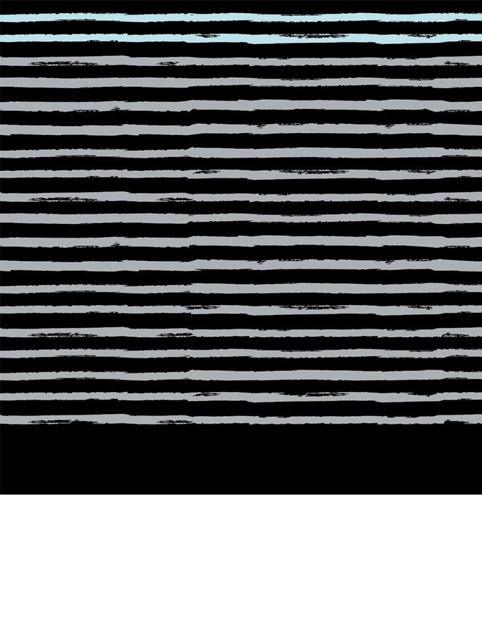 AFTER PONCHO SAILOR STRIPES BLACK ADULT