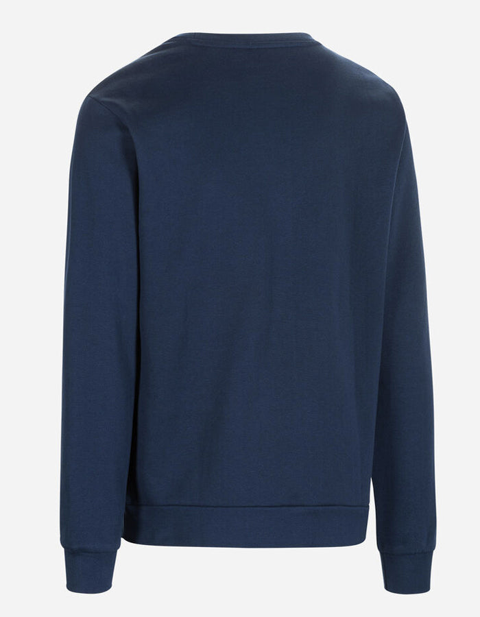 BEAR SURFBOARDS LIGHT FLEECE CREW NECK DRESS BLUE
