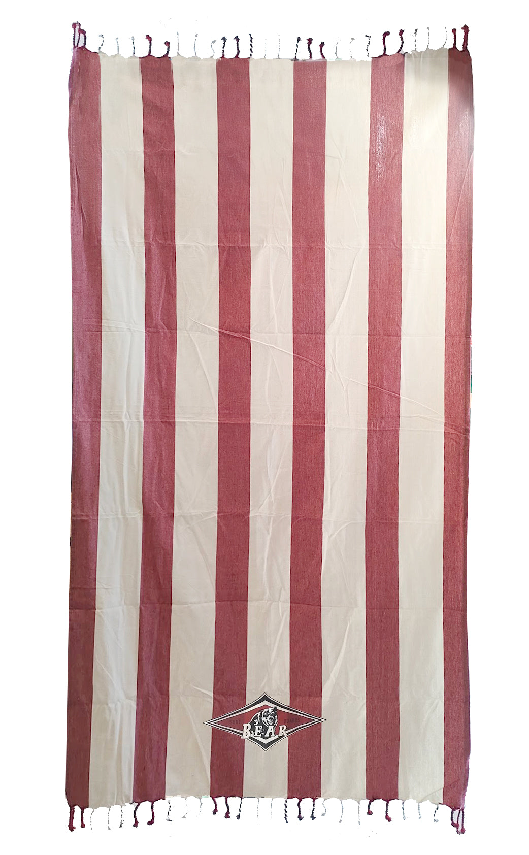 BEAR SURFBOARDS FOUTA BEACH TOWEL SCARLET SAGE