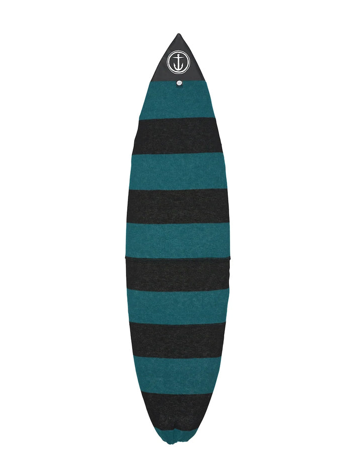 CAPTAIN FIN BOARDSOCK COVER STRETCH SHORTBOARD BLACK GREEN