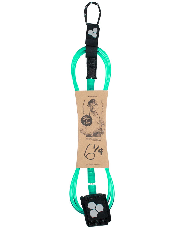 CHANNEL ISLAND DANE REYNOLDS SIGNATURE STANDARD LEASH 6'0" 1/4 TURQUOISE