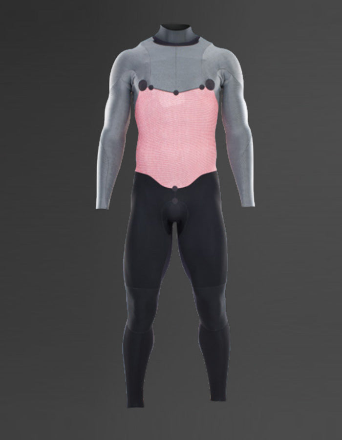 ION WETSUIT ELEMENT SEMIDRY 4/3 FRONT ZIP 2022