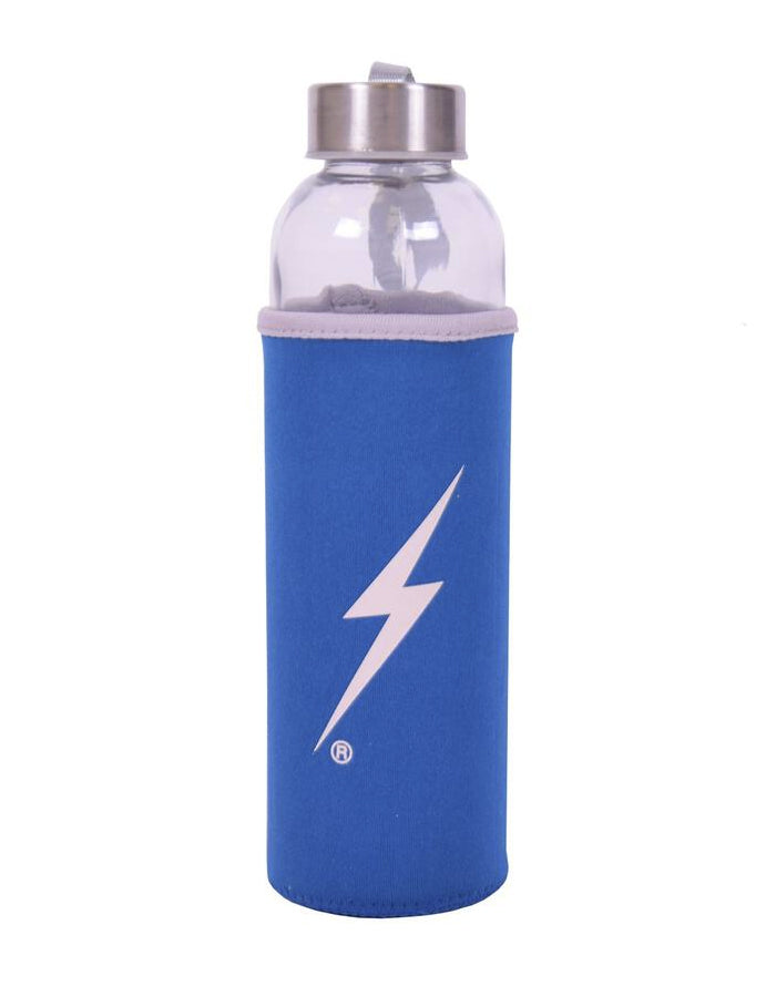 LIGHTNING BOLT REUSABLE WATER BOTTLE BLUE