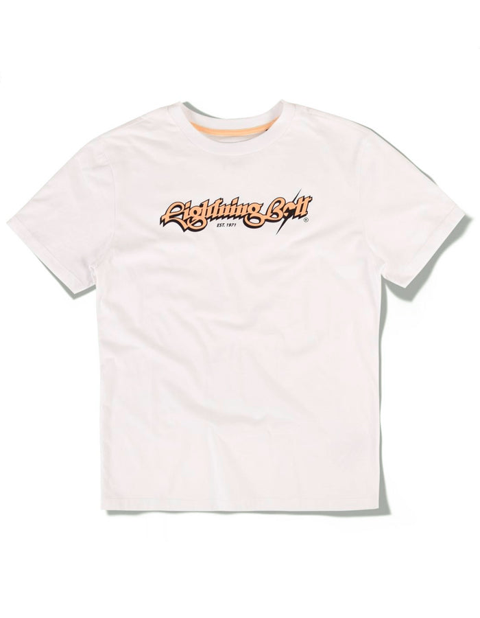 LIGHTNING BOLT STRIPE POCKET T-SHIRT WHITE