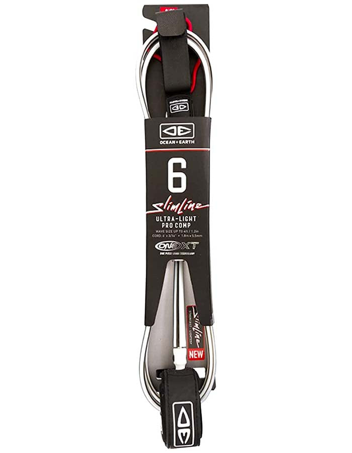 OCEAN & EARTH LEASH 6'0" SLIM LINE ULTRA LIGHT PRO COMP
