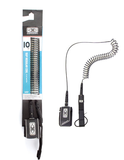 OCEAN & HEART REGULAR SUP / LONGBOARD 10'0" BLACK LEASH