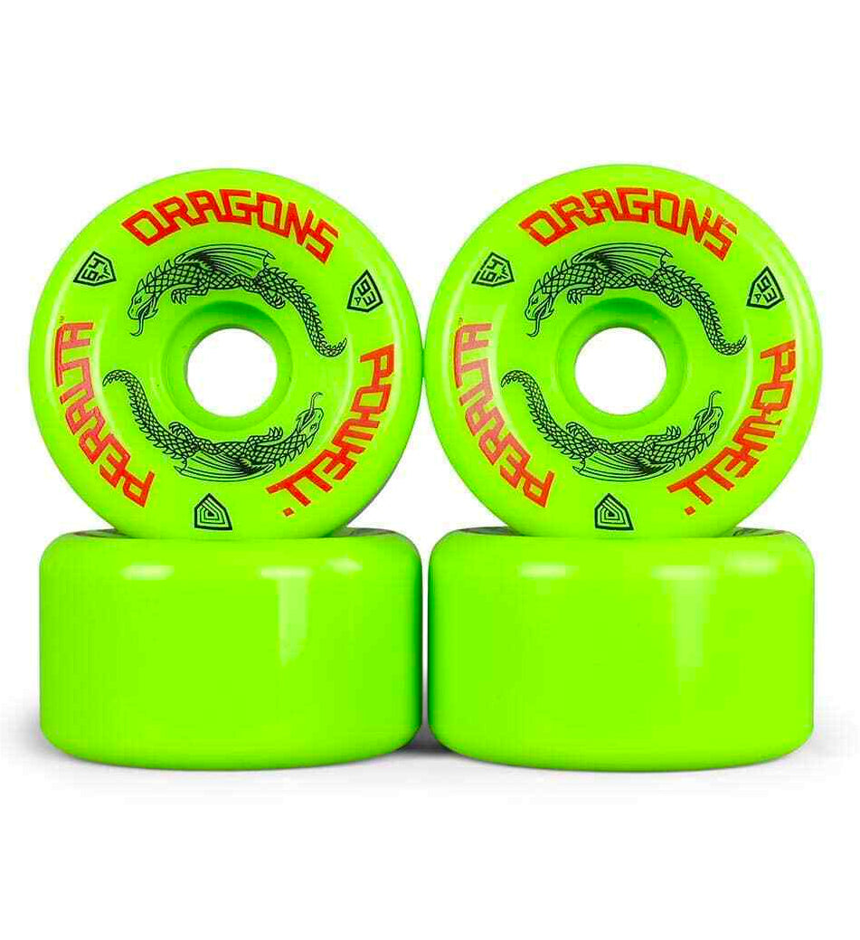 POWELL PERALTA DRAGON FORMULA 64MM WHEELS GREEN
