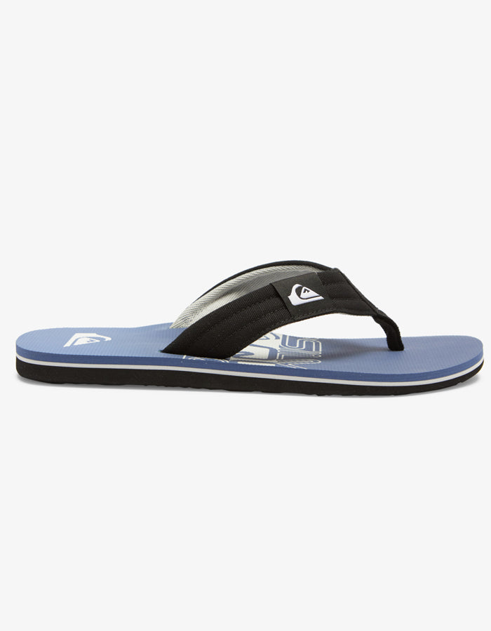 QUIKSILVER MOLOKAI LAYBACK II SANDALS BLUE WHITE BLUE