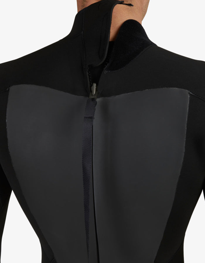 QUIKSILVER 4/3 PROLOGUE BACK ZIP WETSUIT BLACK