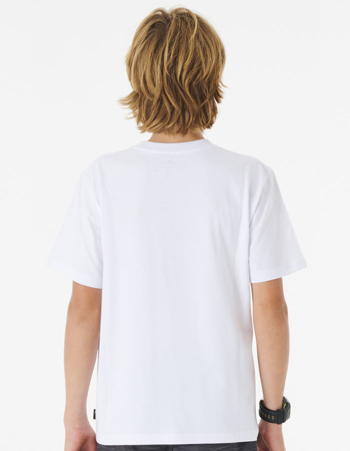 RIP CURL ACTION TEE BOY WHITE