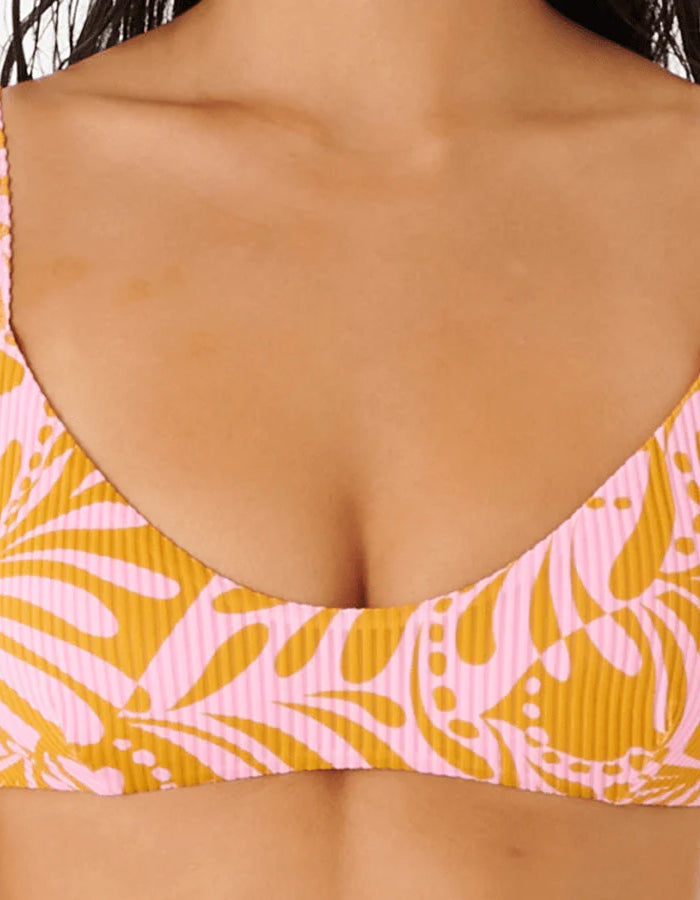 RIP CURL AFTERGLOW SWIRL BRALETTE BIKINI TOP