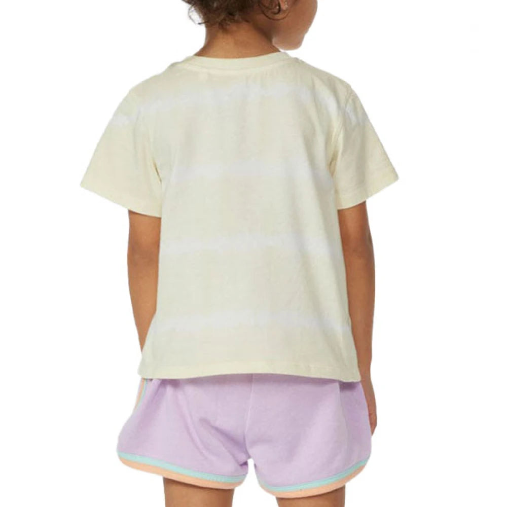 RIP CURL CRYSTAL HEART TIE DYE TEE GIRL