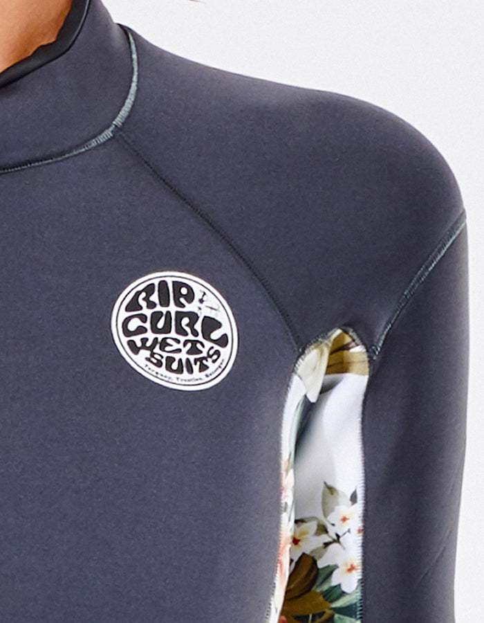 RIP CURL WOMEN DAWN PATROL 2/2 SHORT SLEEVE BACKZIP