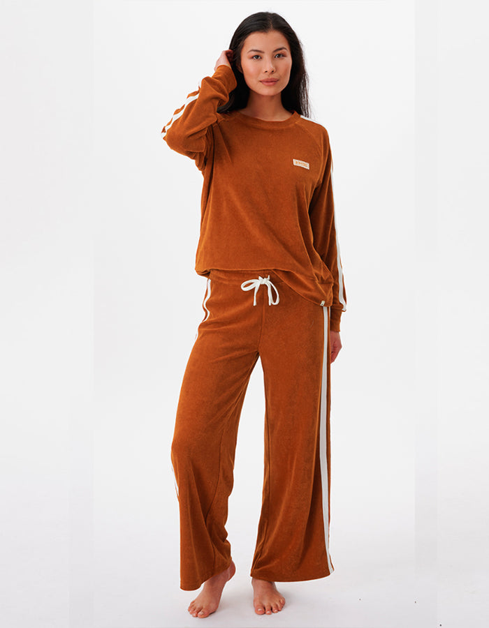 RIP CURL TERRY CREW FLEECE CINNAMON