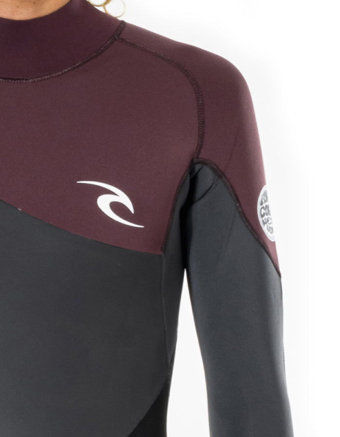 RIP CURL OMEGA 4/3 BACK ZIP WETSUIT MAROON