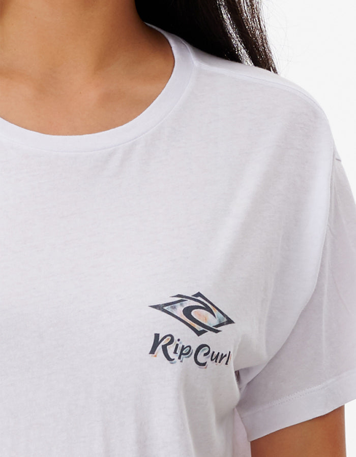 RIP CURL PSYCHEDELIC DREAMS SHORT SLEEVE CROP TEE