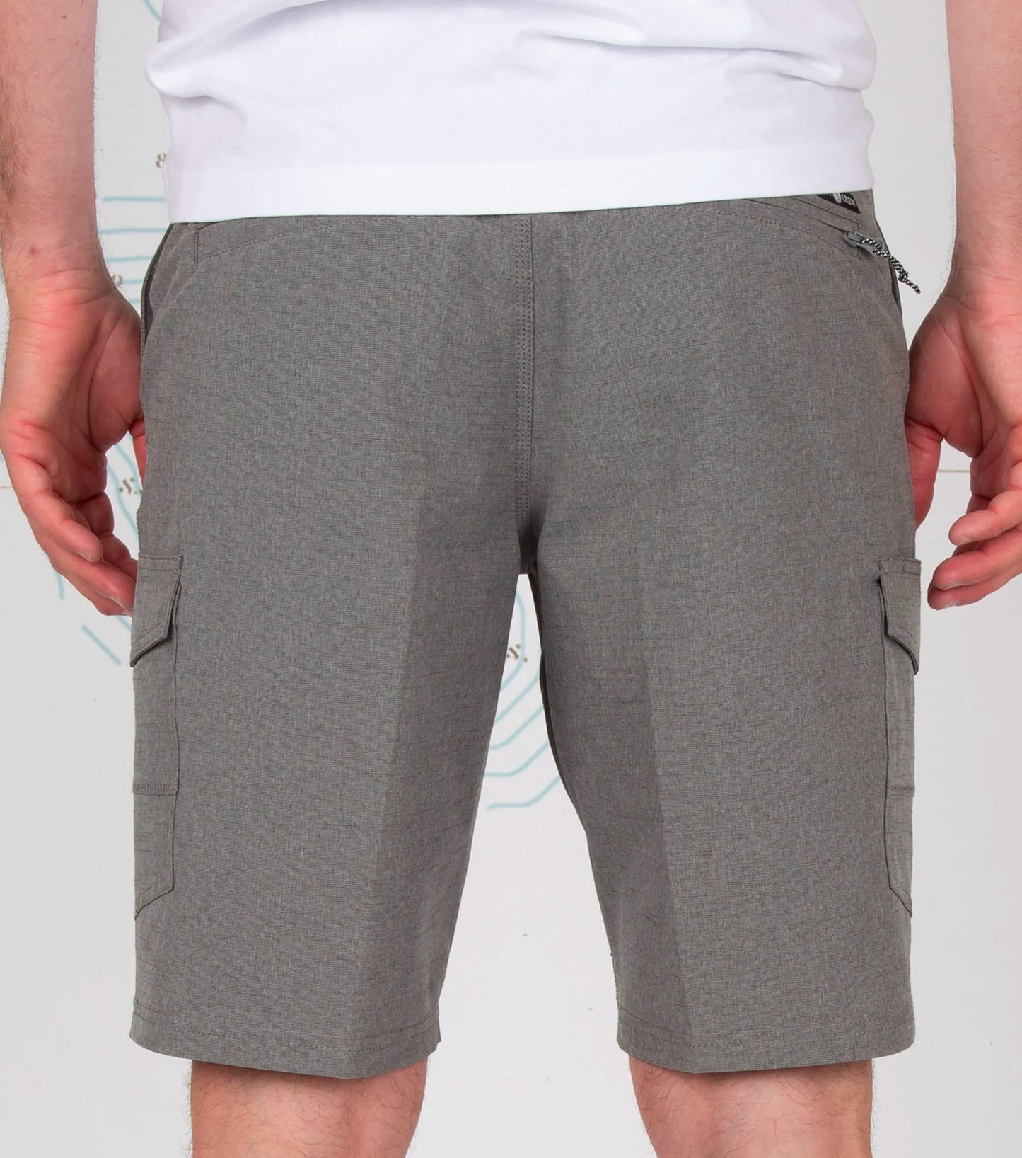 SALTY CREW DRIFTING 2 CARGO HYBRID WALKSHORT 20" GREY
