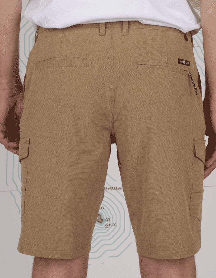 SALTY CREW DRIFTING 2 CARGO HYBRID WALKSHORT 20" TOBACCO