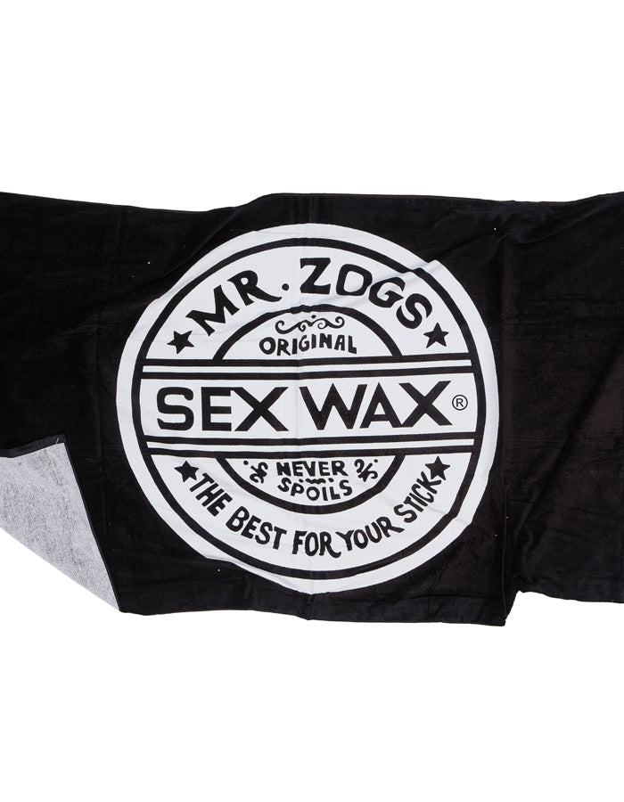SEXWAX BEACH TOWEL BLACK XL
