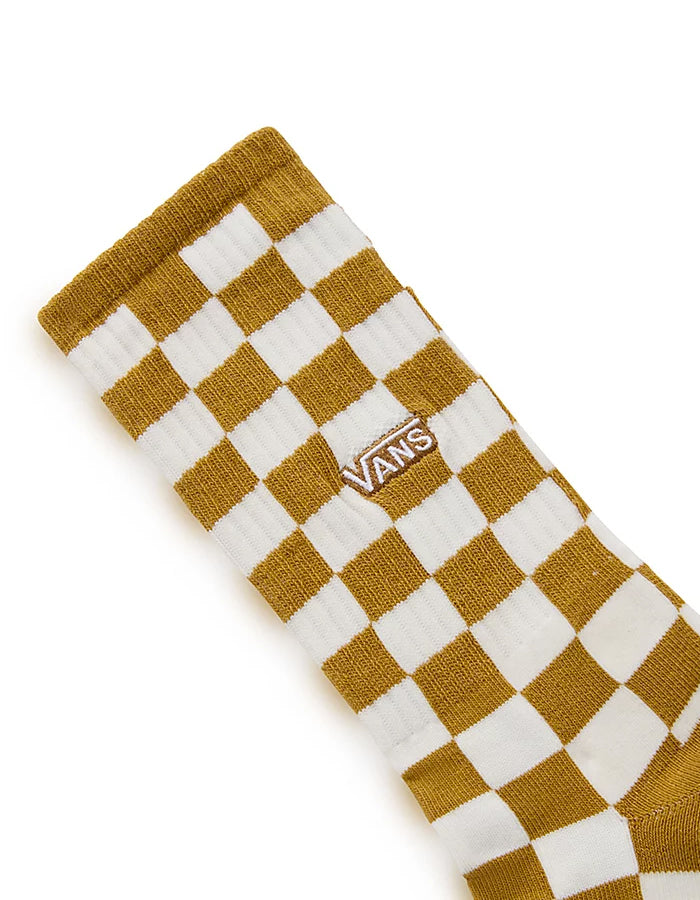 VANS CHECKERBOARD CREW II SOCKS BROWN