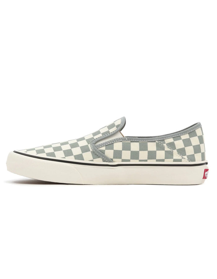 VANS CHECKERBOARD CLASSIC SLIP-ON SHOES GREEN