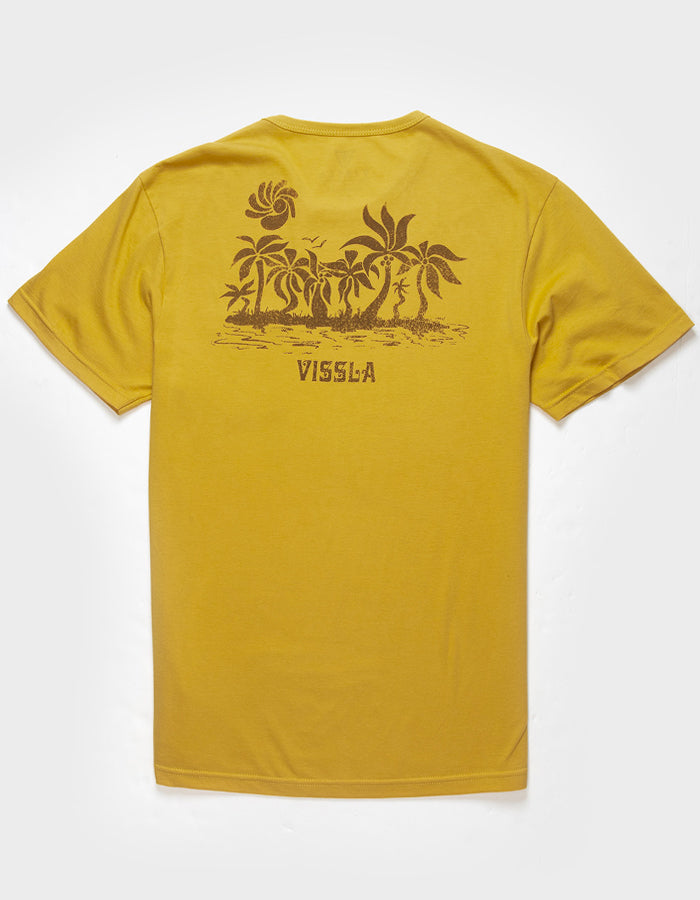 VISSLA T-SHIRT TULUM ORGANIC POCKET TEE ALE