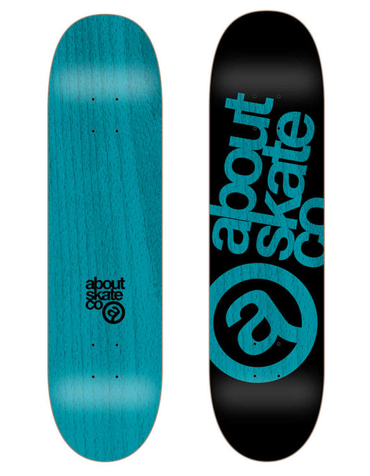  ABOUT SKATEBOARDS DECK 8.125" AQUA