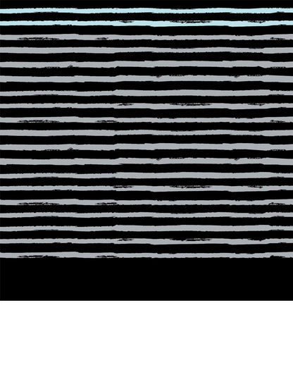  AFTER PONCHO SAILOR STRIPES BLACK ADULT