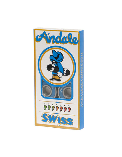  ANDALE' ABEC SWISS BLUE BEARINGS