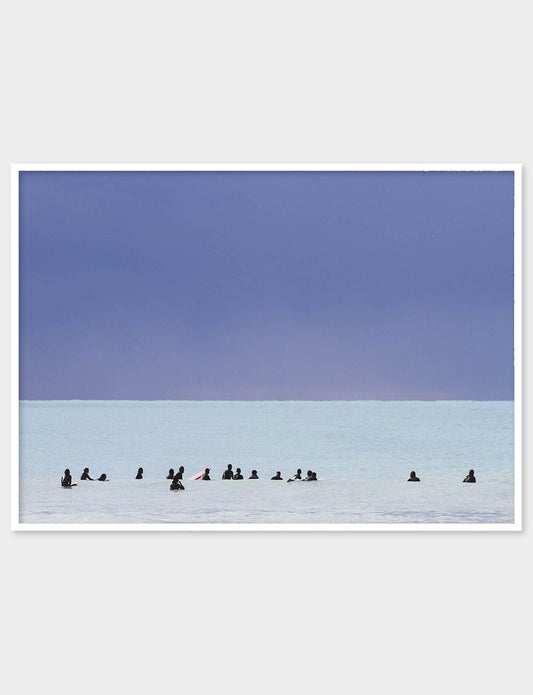  WAITING FOR THE SET SURF PHOTO PRINT