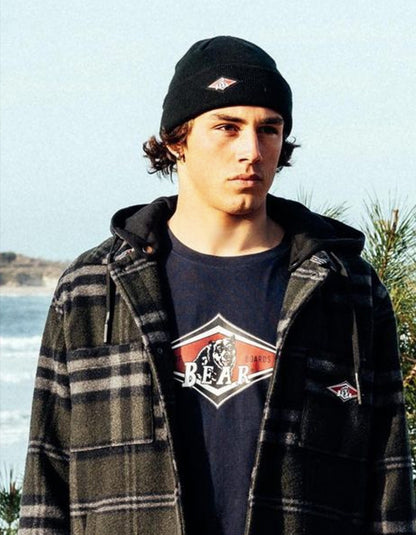 BEAR SURFBOARDS BEANIE BLACK