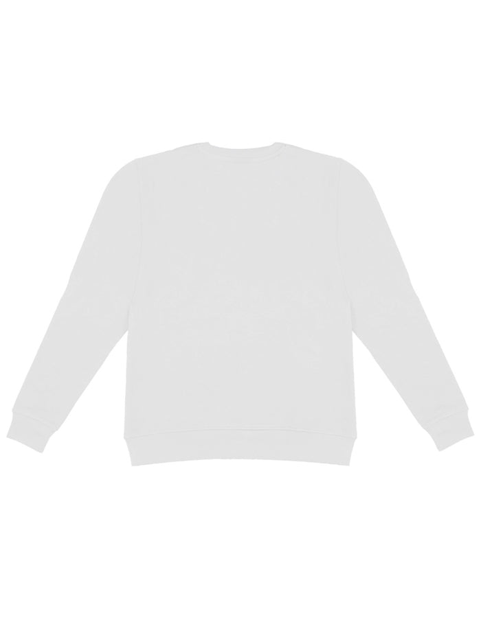  BEAR SURFBOARDS FLEECE CREWNECK BIG LOGO OPTICAL WHITE