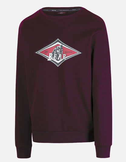  BEAR SURFBOARDS FLEECE CREWNECK WINETASTING