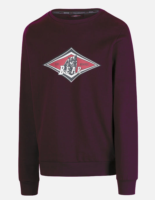  BEAR SURFBOARDS FLEECE CREWNECK WINETASTING
