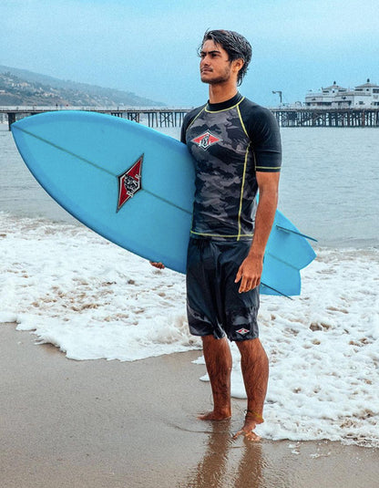  BEAR SURFBOARDS RASHGUARD LYCRA ALLOVER PRINT LYCRA SURF
