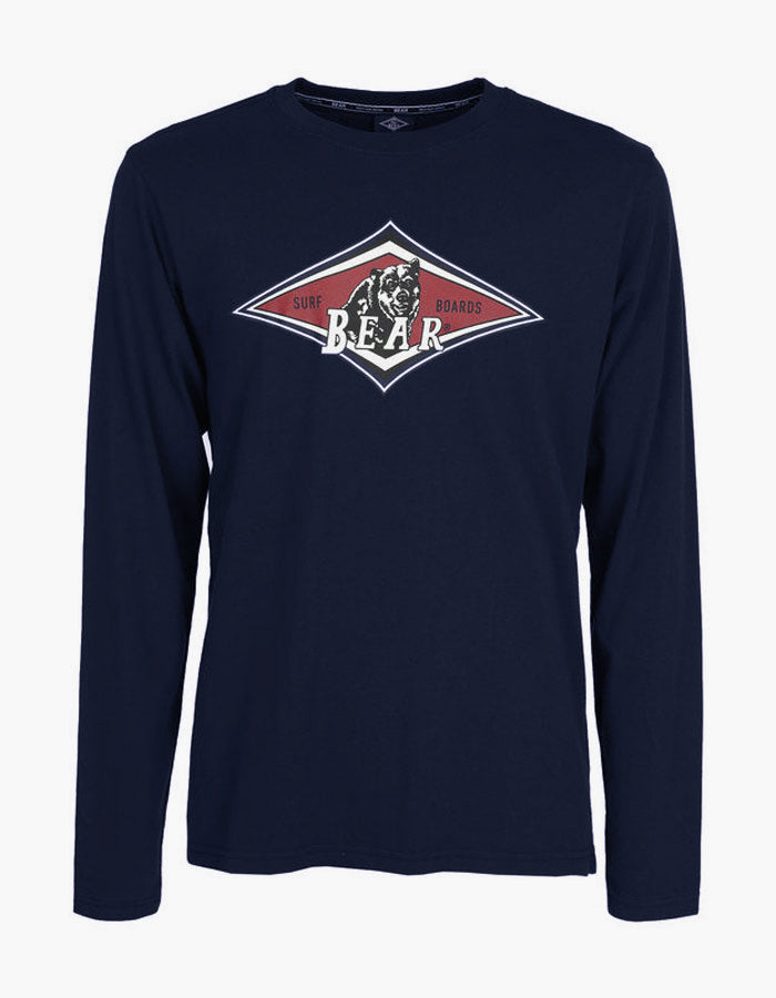  BEAR SURFBOARDS T-SHIRT LS SKY CAPTAIN