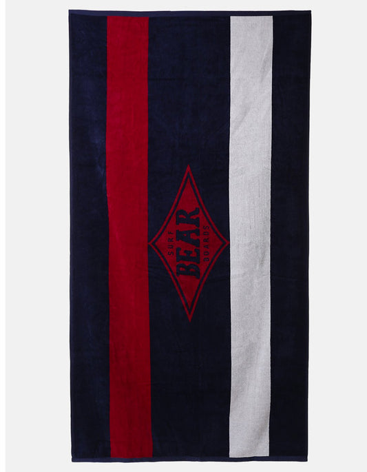  BEAR SURFBOARDS BEACH TOWEL NAVY