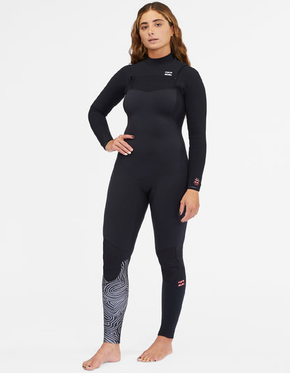  BILLABONG 5/4 FURNACE CHEST ZIP WETSUIT FOR WOMEN