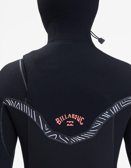 BILLABONG 5/4 FURNACE HOODED CHEST ZIP WETSUIT FOR WOMEN