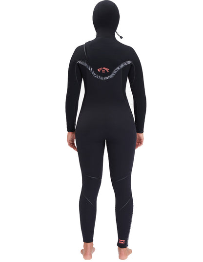  BILLABONG 5/4 FURNACE HOODED CHEST ZIP WETSUIT FOR WOMEN