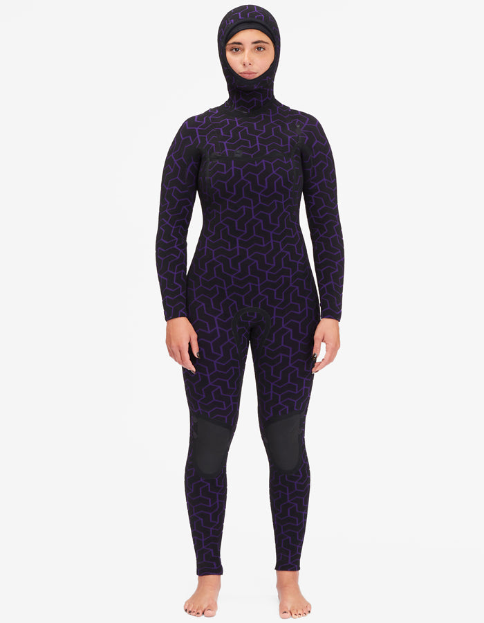  BILLABONG 5/4 FURNACE HOODED CHEST ZIP WETSUIT FOR WOMEN