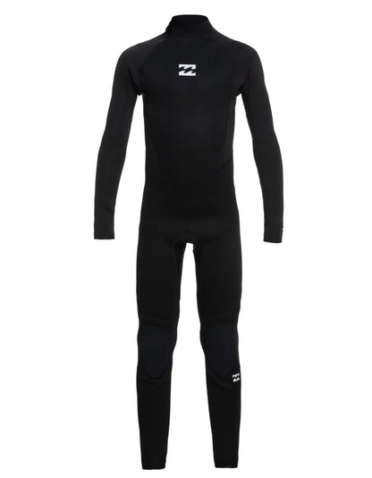  BILLABONG INTRUDER 3/2 MM BACK ZIP JUNIOR BLACK