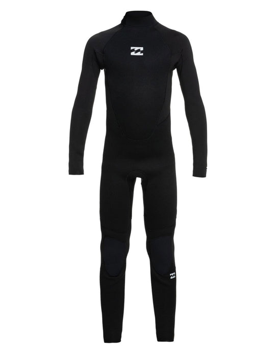 BILLABONG INTRUDER 3/2 MM BACK ZIP JUNIOR BLACK