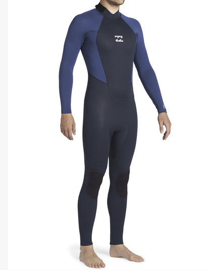  BILLABONG INTRUDER 3/2 MM BACK ZIP NAVY