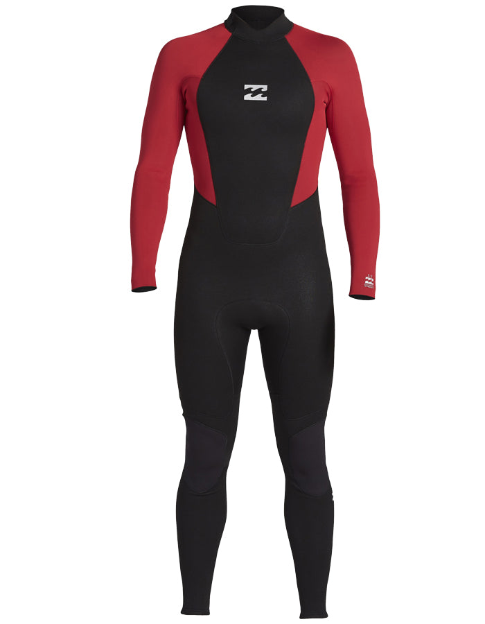  BILLABONG INTRUDER 5/4 MM BACK ZIP BOYS RED