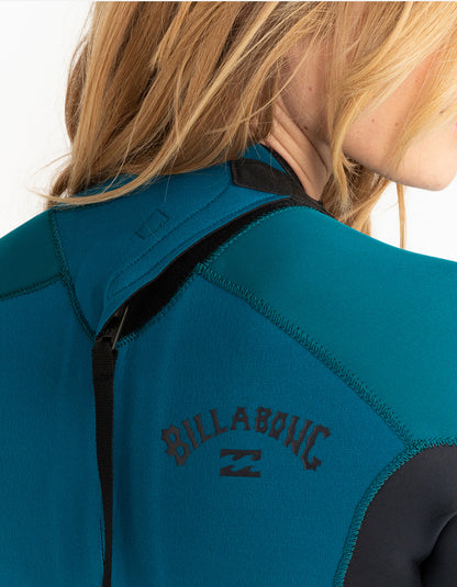  BILLABONG LAUNCH 3/2 WETSUIT BACKZIP PACIFIC