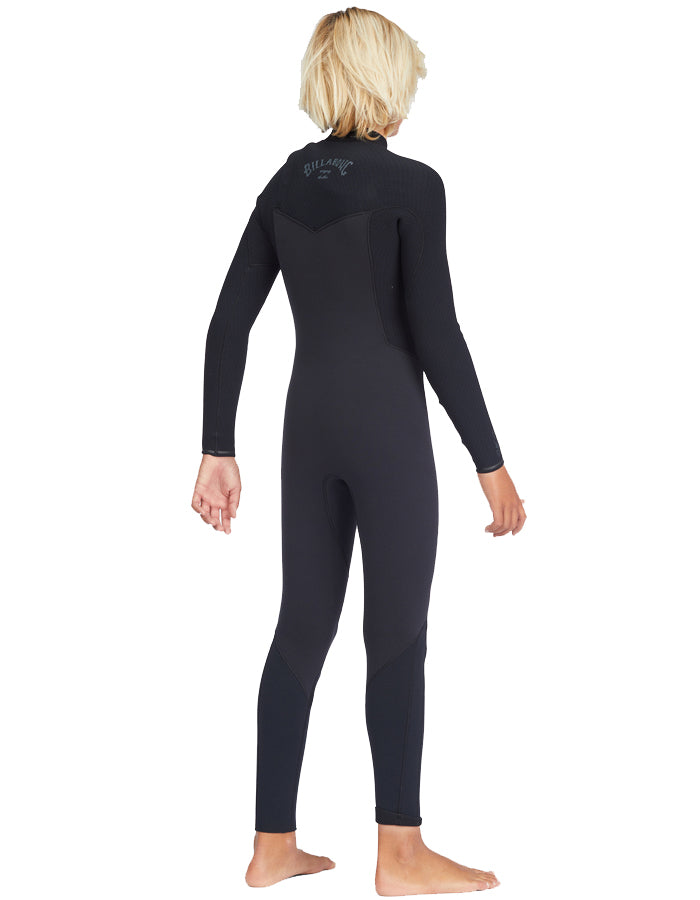  BILLABONG REVOLUTION 4/3 MM CHEST ZIP BOYS 8-14 BLACK