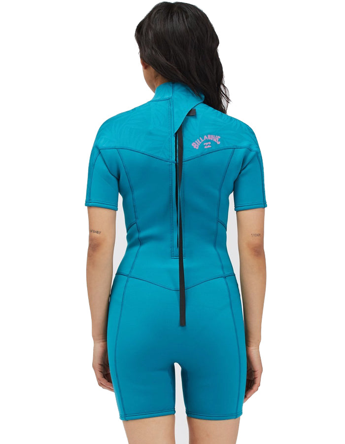  BILLABONG SYNERGY 2/2 SHORT SLEEVE BACK ZIP BLUE LAGOON