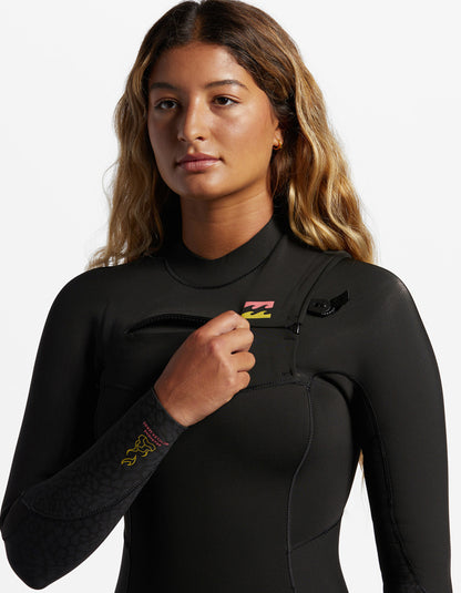  BILLABONG 5/4 SYNERGY CHEST ZIP WETSUIT FOR WOMEN