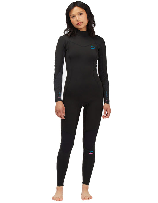  BILLABONG 5/4 SYNERGY BACK ZIP WETSUIT FOR WOMEN